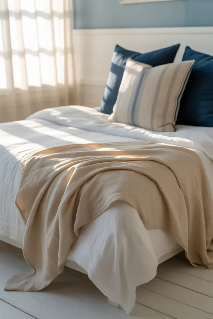Layered Linen Bedding