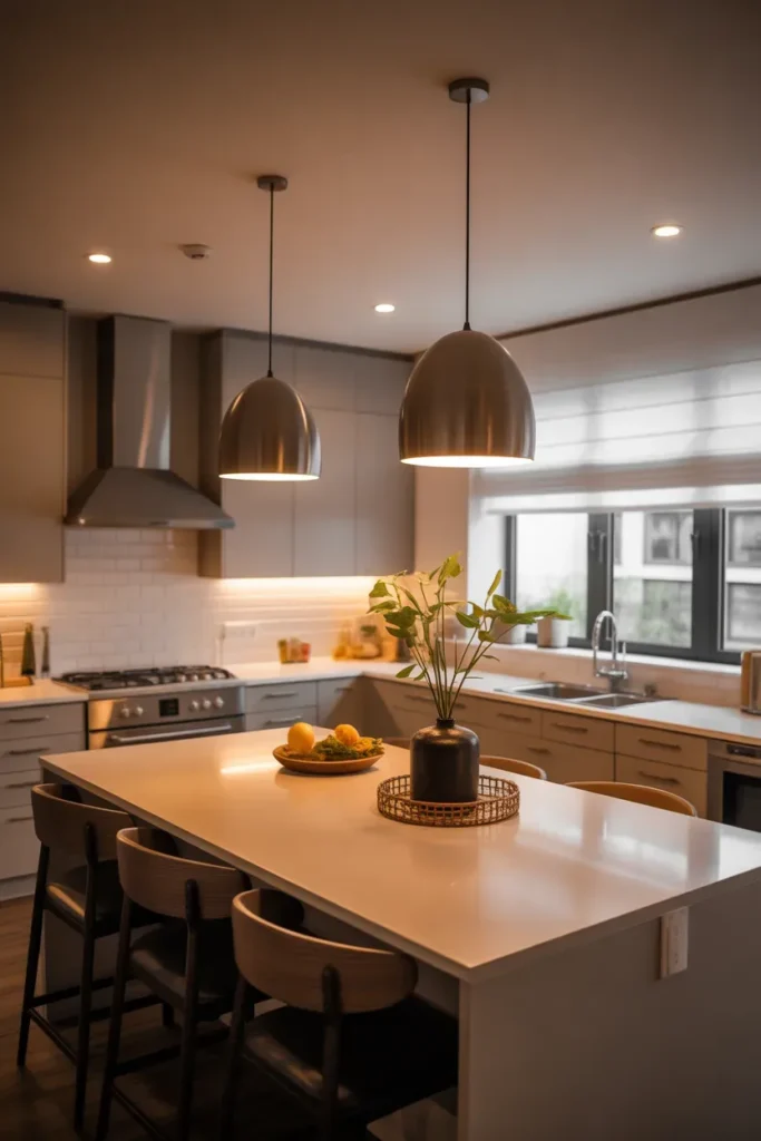 Layered Pendant and Recessed Combo