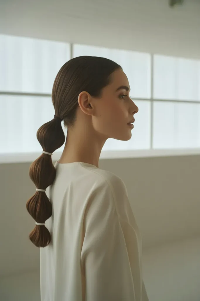 Low Bubble Ponytail