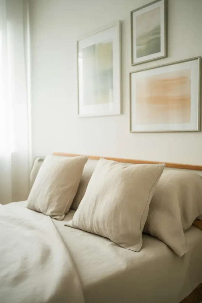 Minimal Wall Décor - Calm Bedroom Ideas