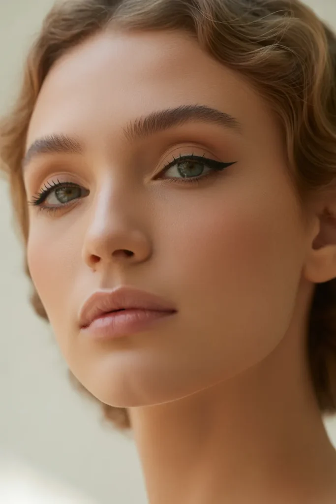 Minimalist Liner and Nude Lip