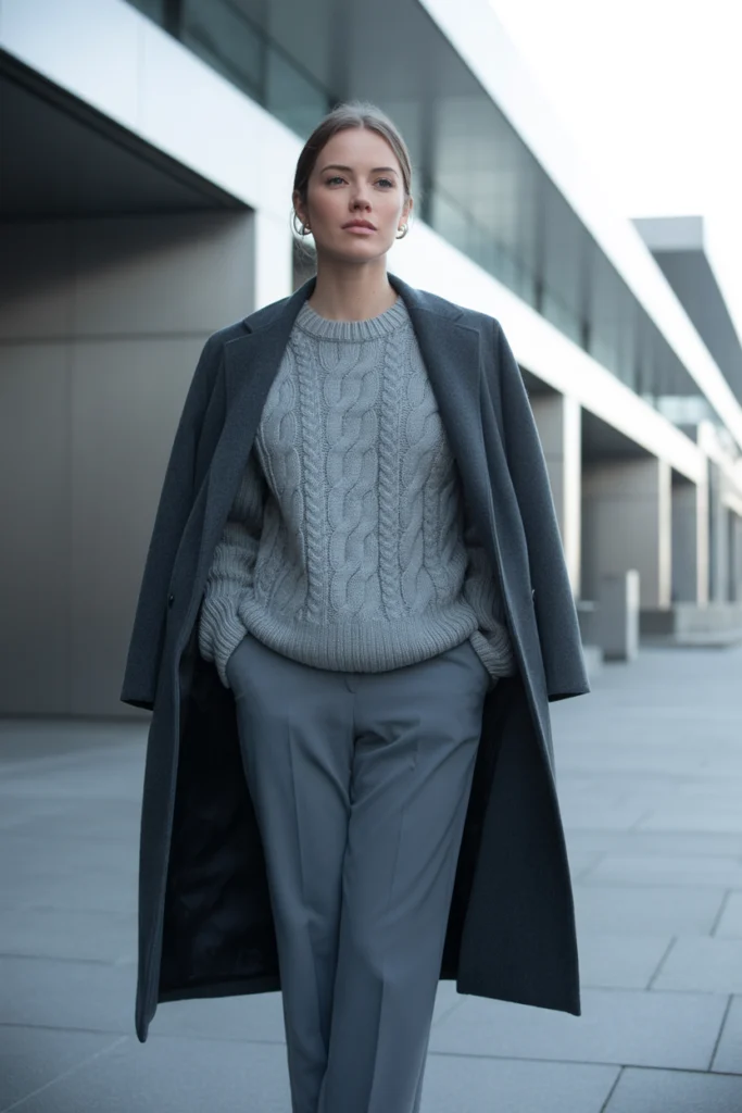 Monochrome Layers in Cream or Gray