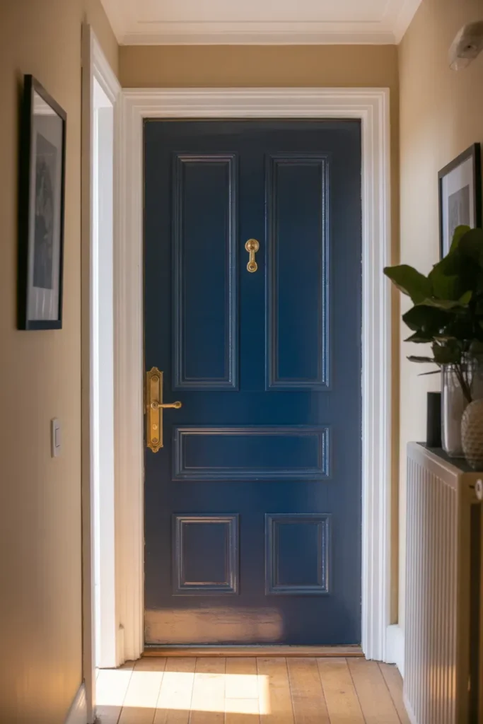 Navy Blue Door - Door Painting Ideas