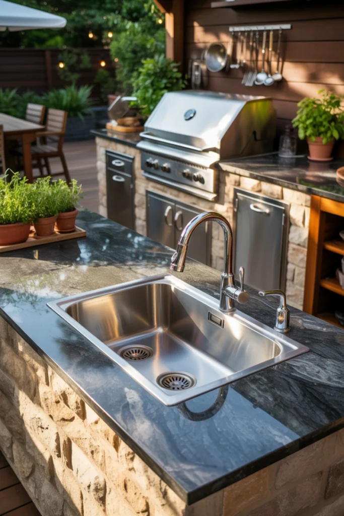 Outdoor Kitchen Sink Station