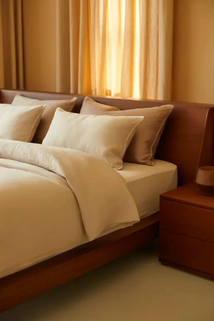 Pair Brown with Cream or Beige - Brown Bedroom Ideas