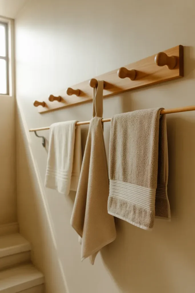 Peg Rail for Multiple Towels