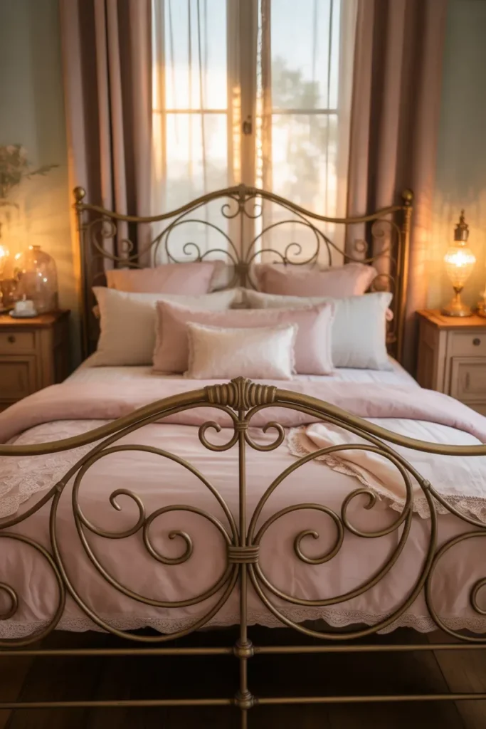 Scrollwork Metal Bed Frame