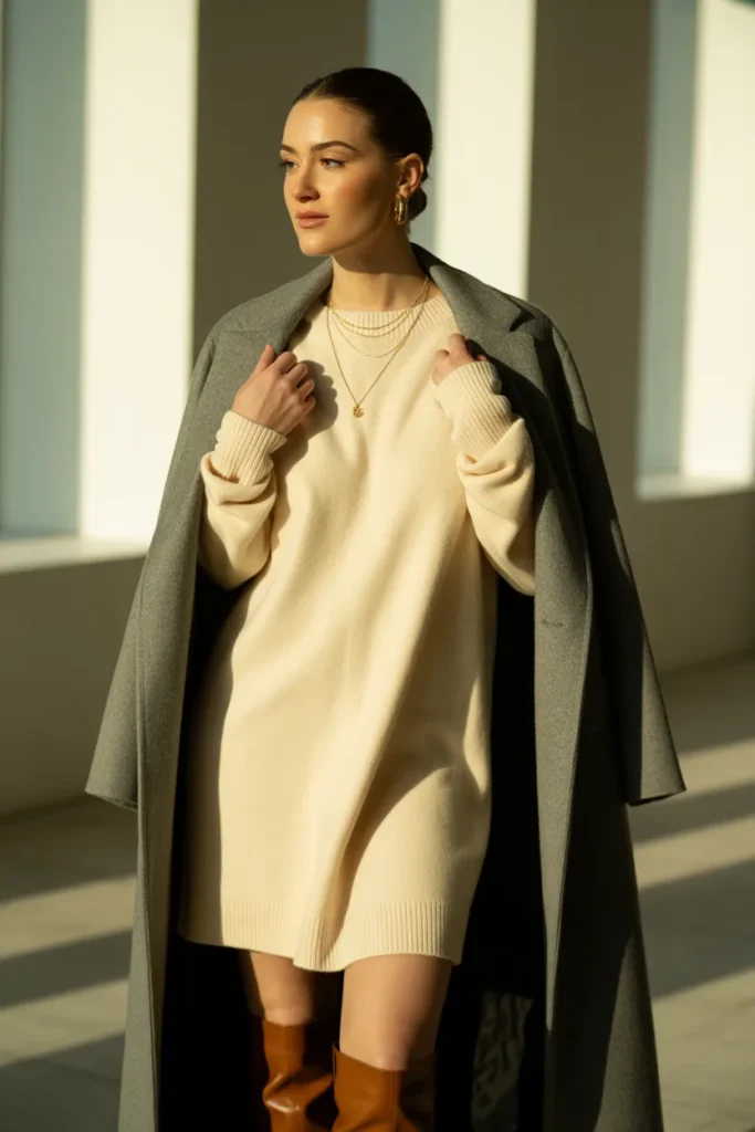 The Sweater Dress and Knee-High Boot