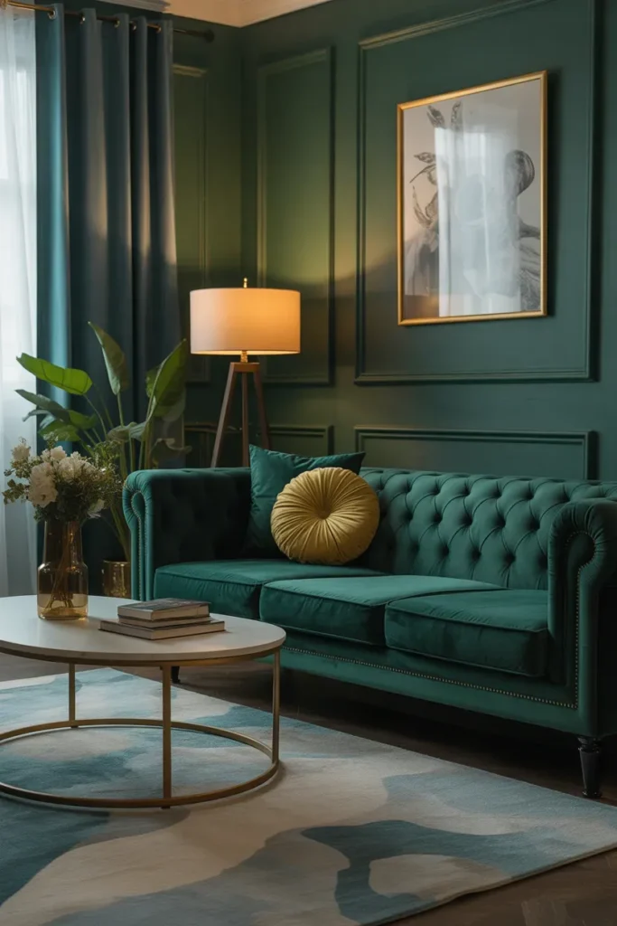 Try a Tufted Velvet Sofa