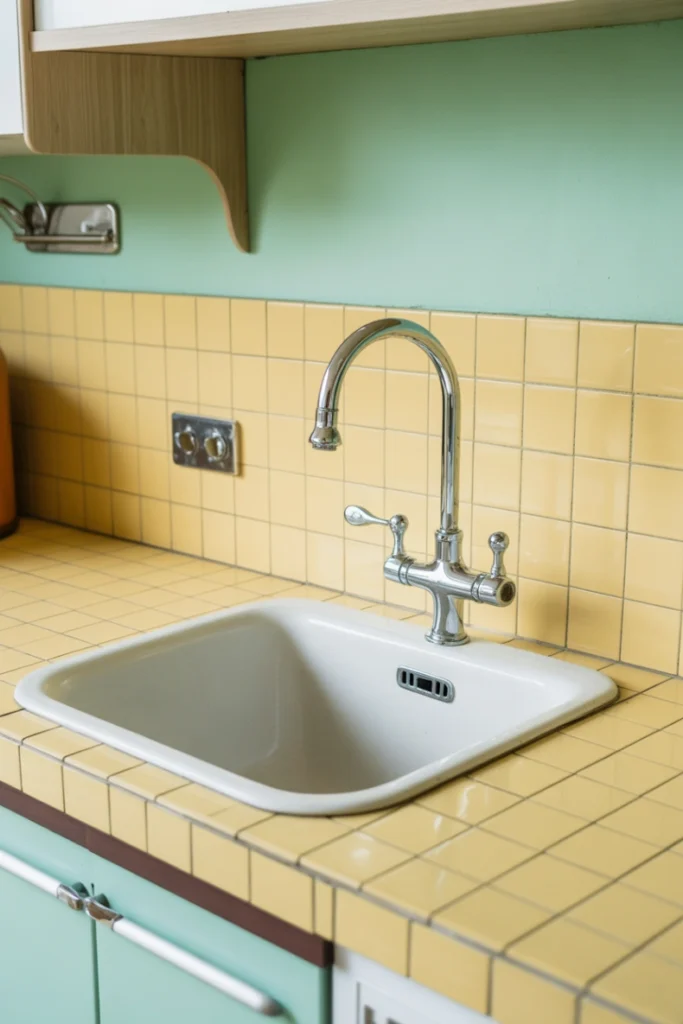 Vintage Enameled Sink