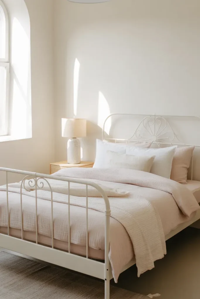 White Metal Frame for a Light and Airy Look