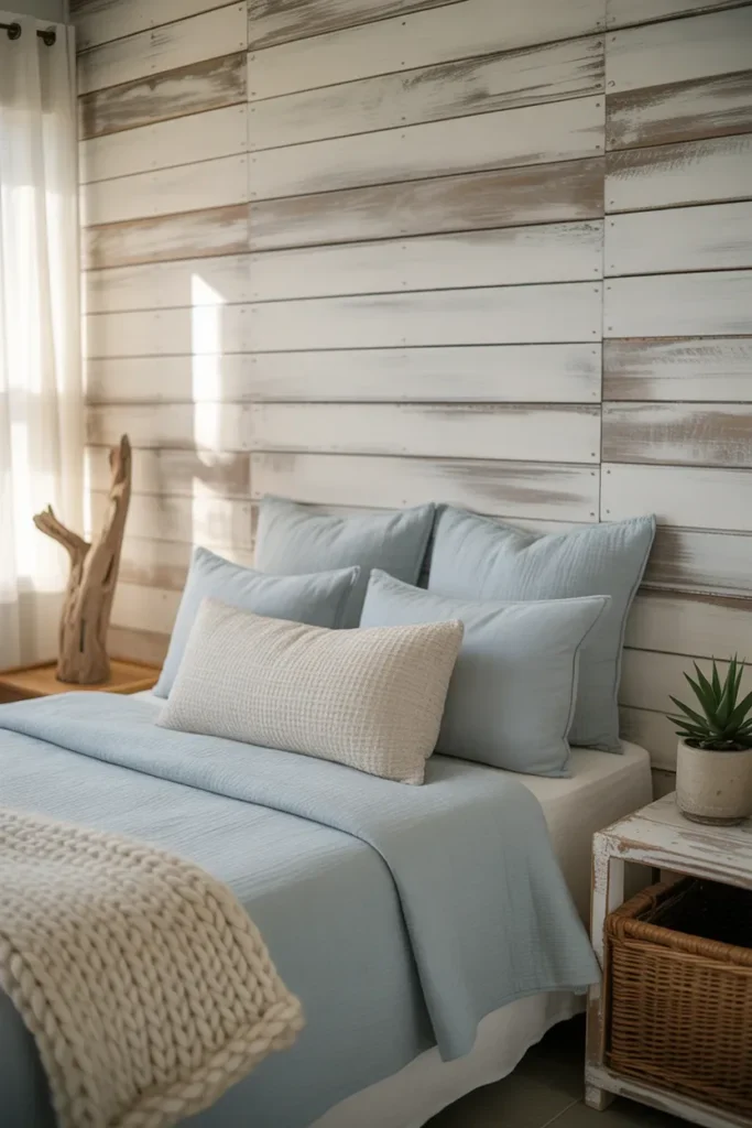 Whitewashed Wood Paneling