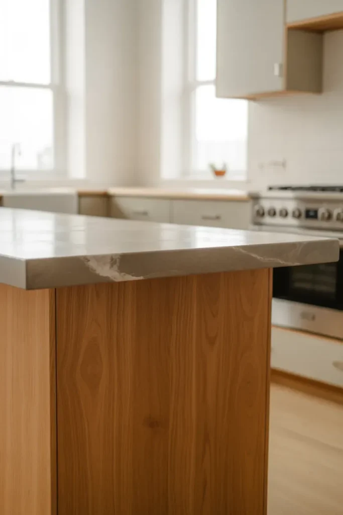 Wooden Accent Island