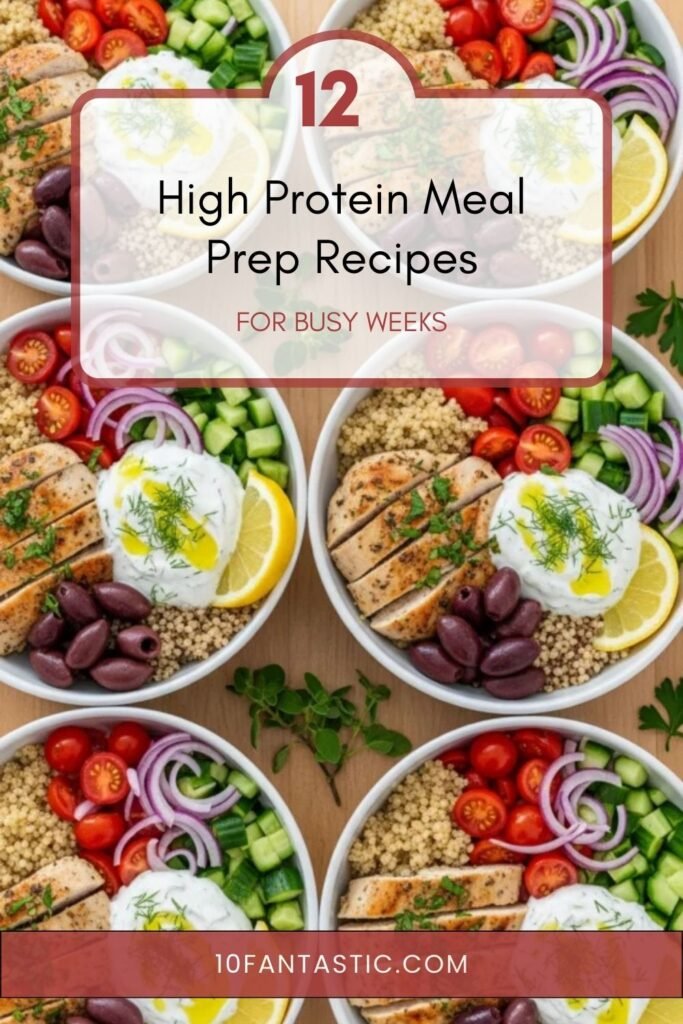 12 High Protein Meal Prep Recipes For Busy Weeks