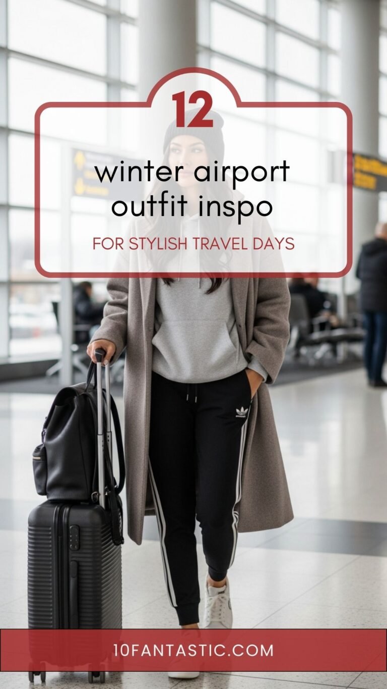 12 winter airport outfit inspo for Stylish Travel Days