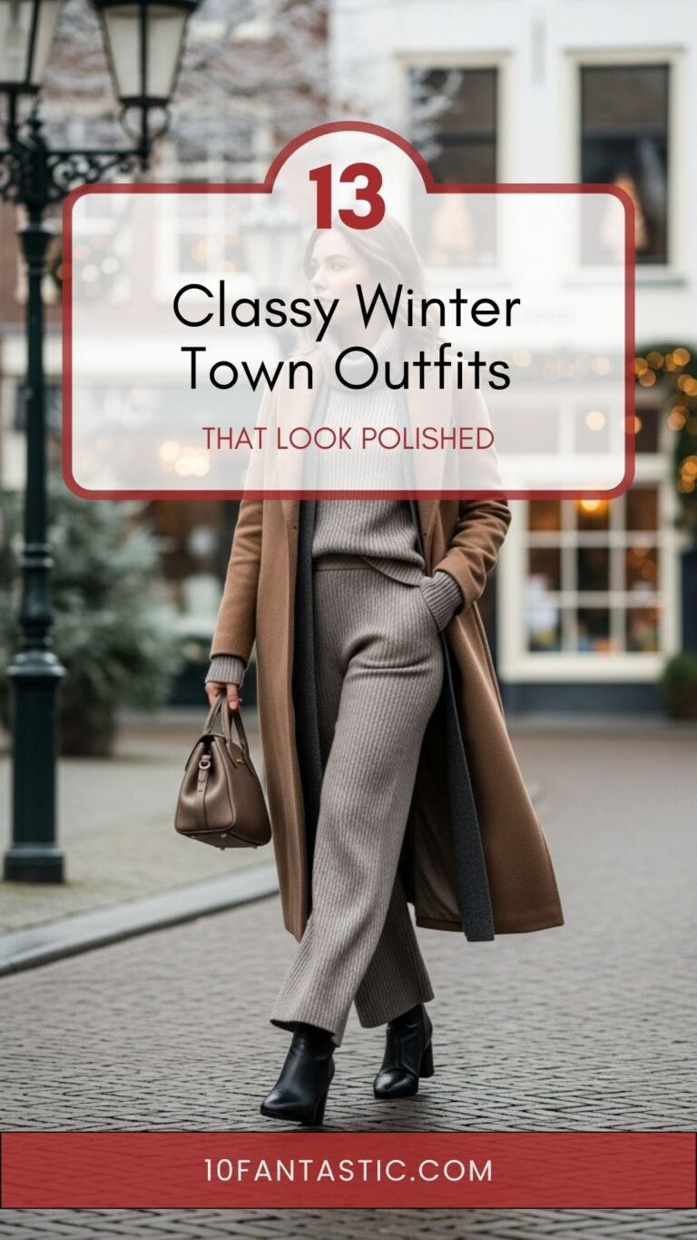 13 Classy Winter Town Outfits that Look Polished