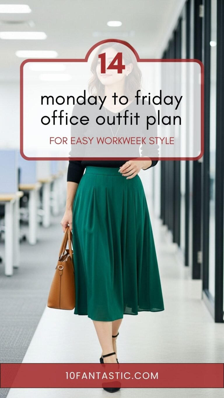 14 monday to friday office outfit plan for Easy Workweek Style