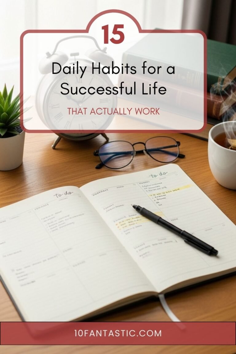 15 Daily Habits for a Successful Life that Actually Work