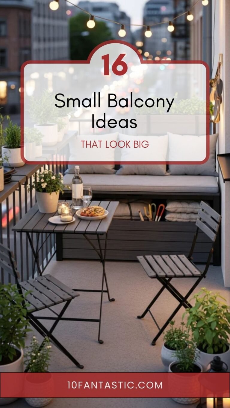 16 Small Balcony Ideas That Look Big