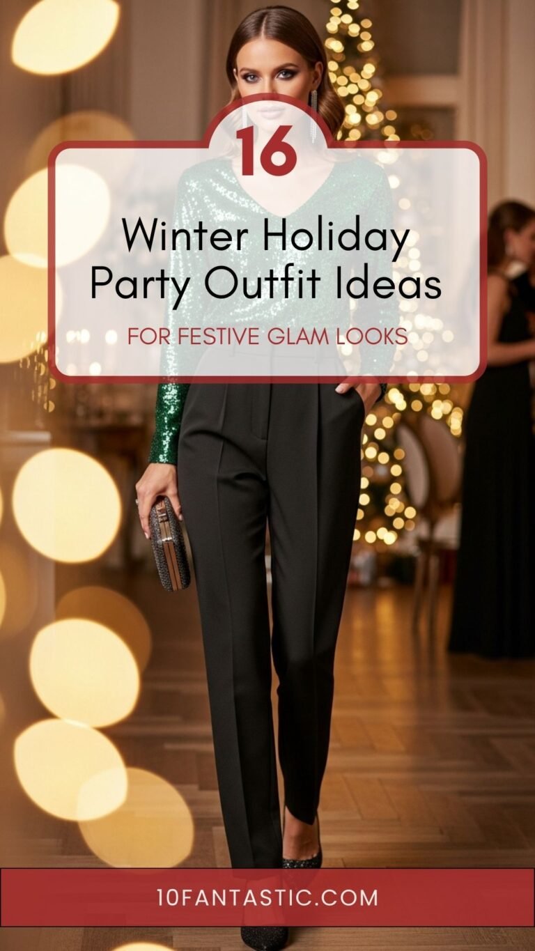 16 Winter Holiday Party Outfit Ideas for Festive Glam Looks