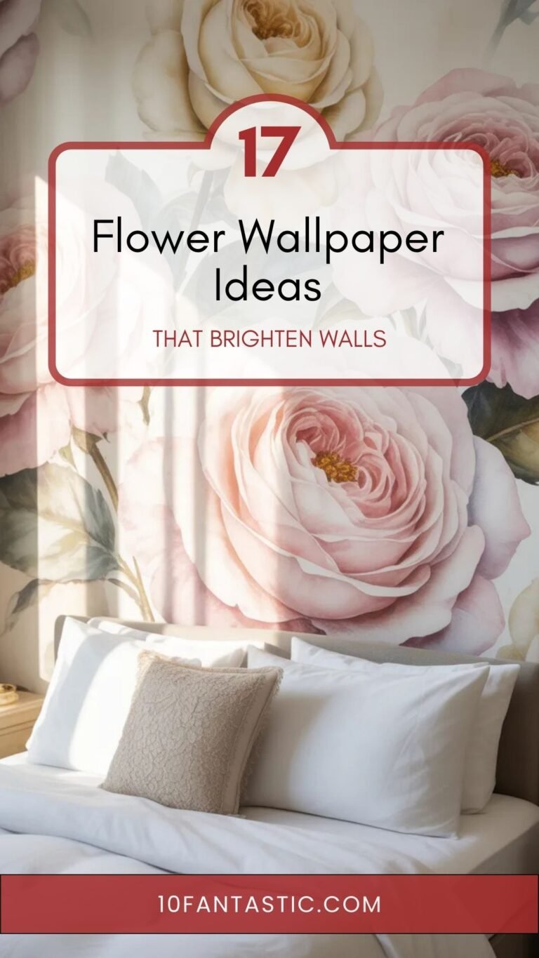 17 Flower Wallpaper Ideas That Brighten Walls