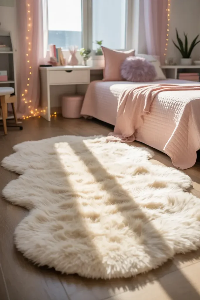 A Cozy Rug Underfoot - Teen Girl Bedroom Ideas