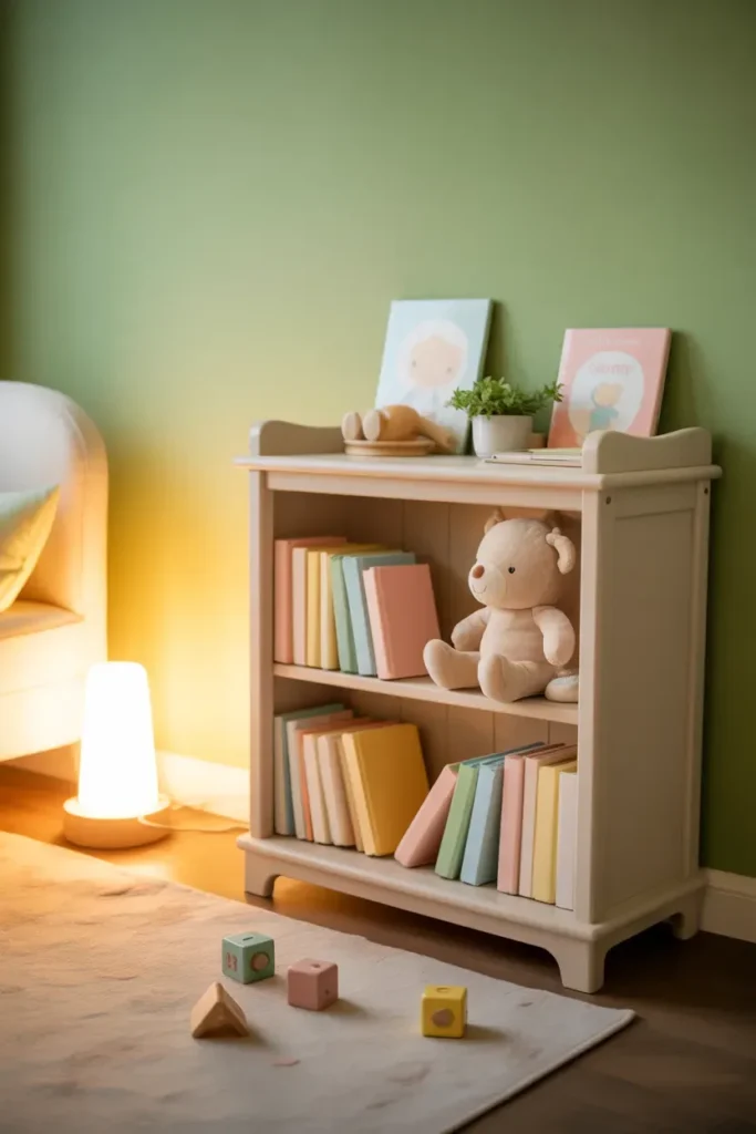 Add a Bookshelf for Sweet Bedtime Stories