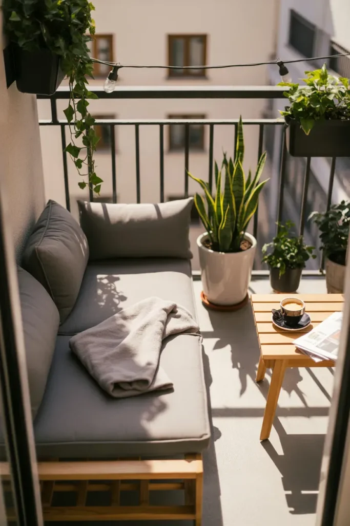 Add a Compact Outdoor Sofa