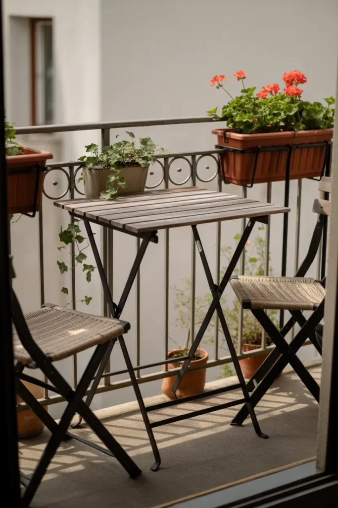 Add a Folding Balcony Table