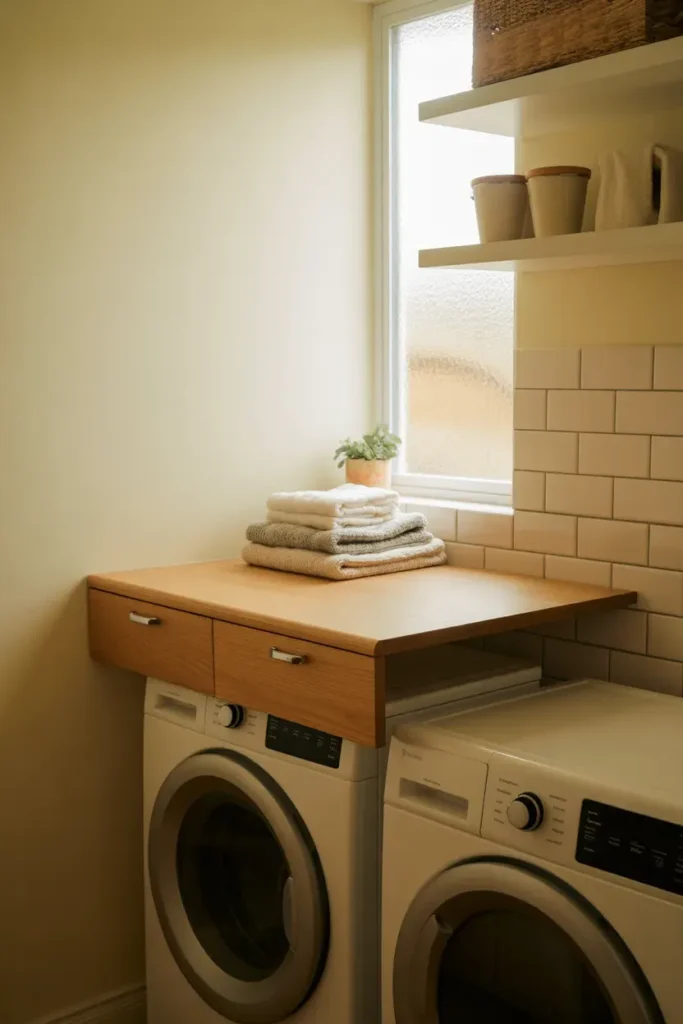 Add a Folding Counter Above Appliances