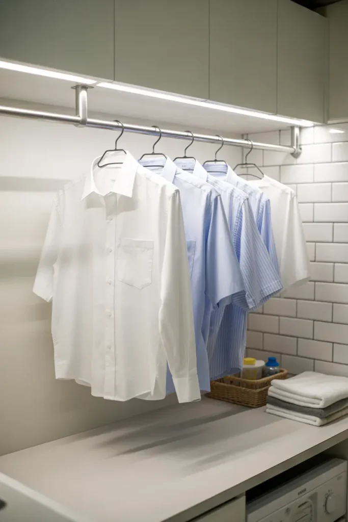 Add a Rod for Hanging Clothes