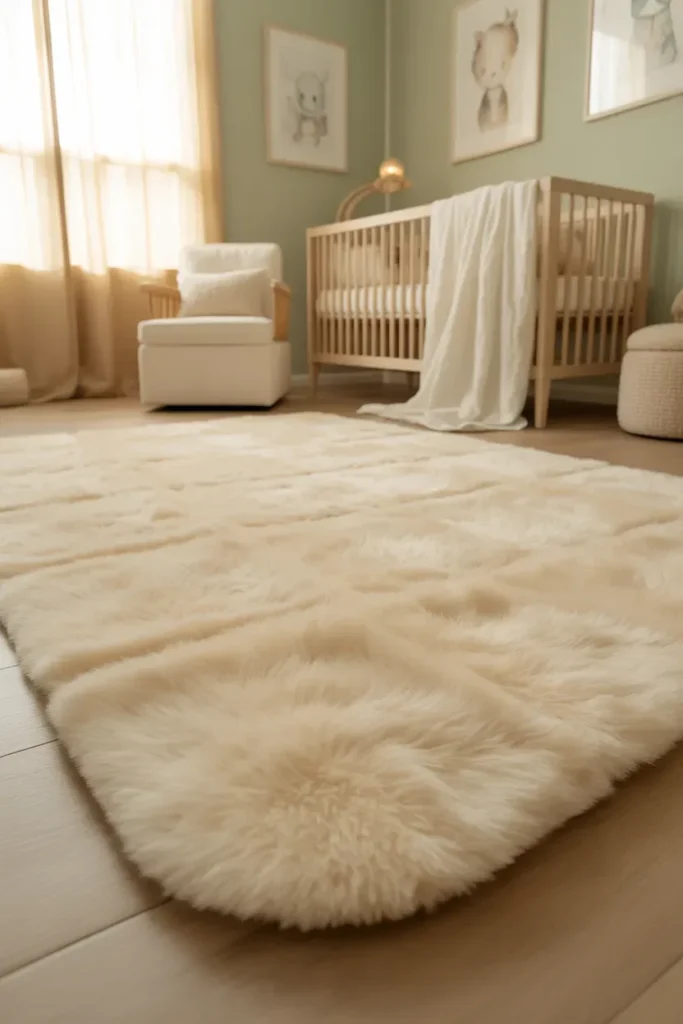 Add a Soft Rug for Warmth