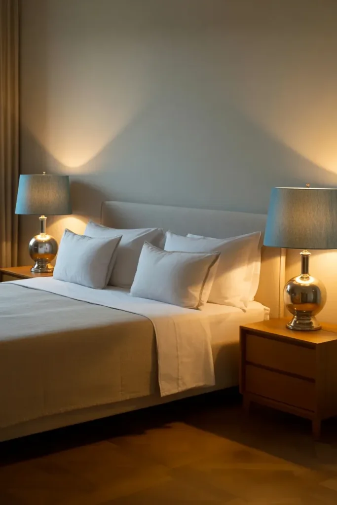 Blue Lampshades for Soft Lighting