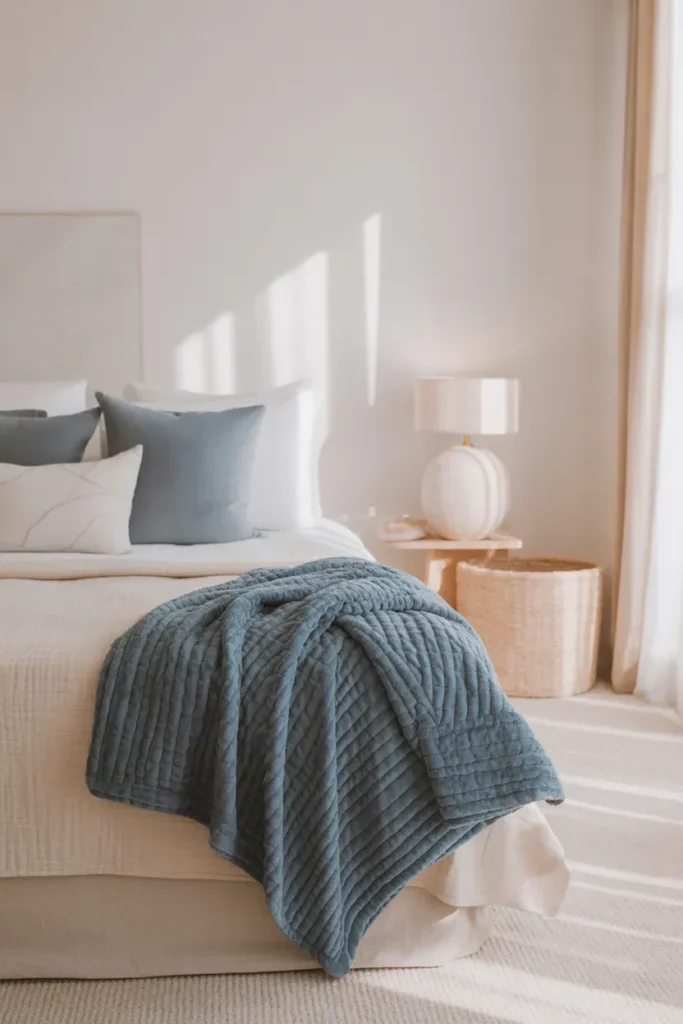 Blue Throw Blankets for Soft Texture