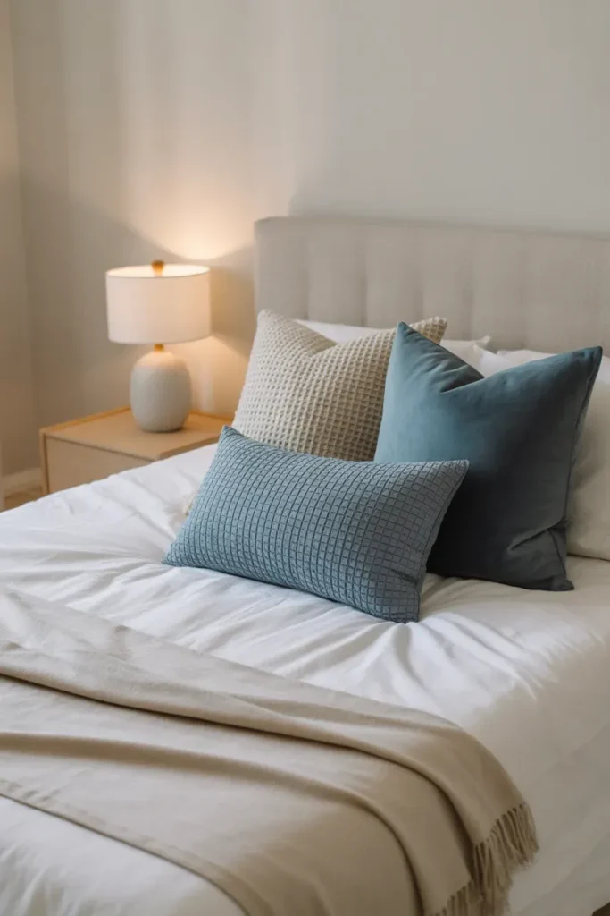 Blue Throw Pillows for Simple Color Touches