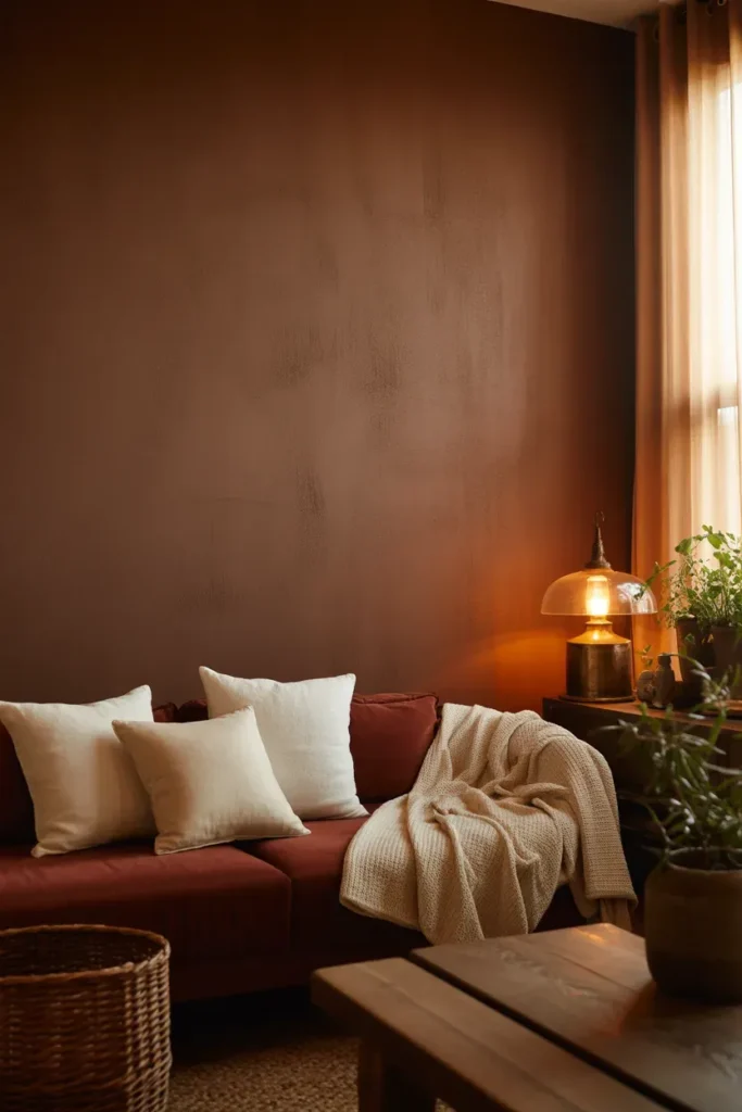 Brown Walls with Soft Textures