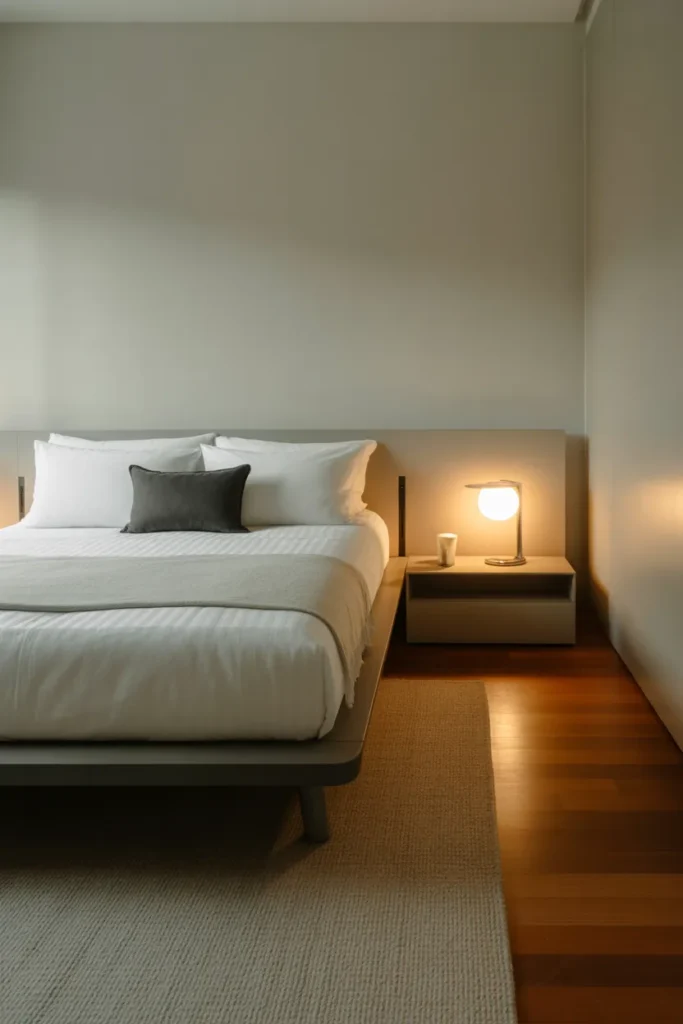 Clean Floor Design - Small Bedroom Ideas for Men