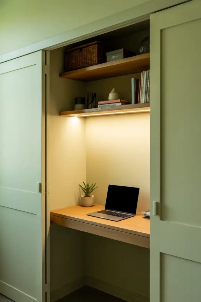 Closet Turned Home Office