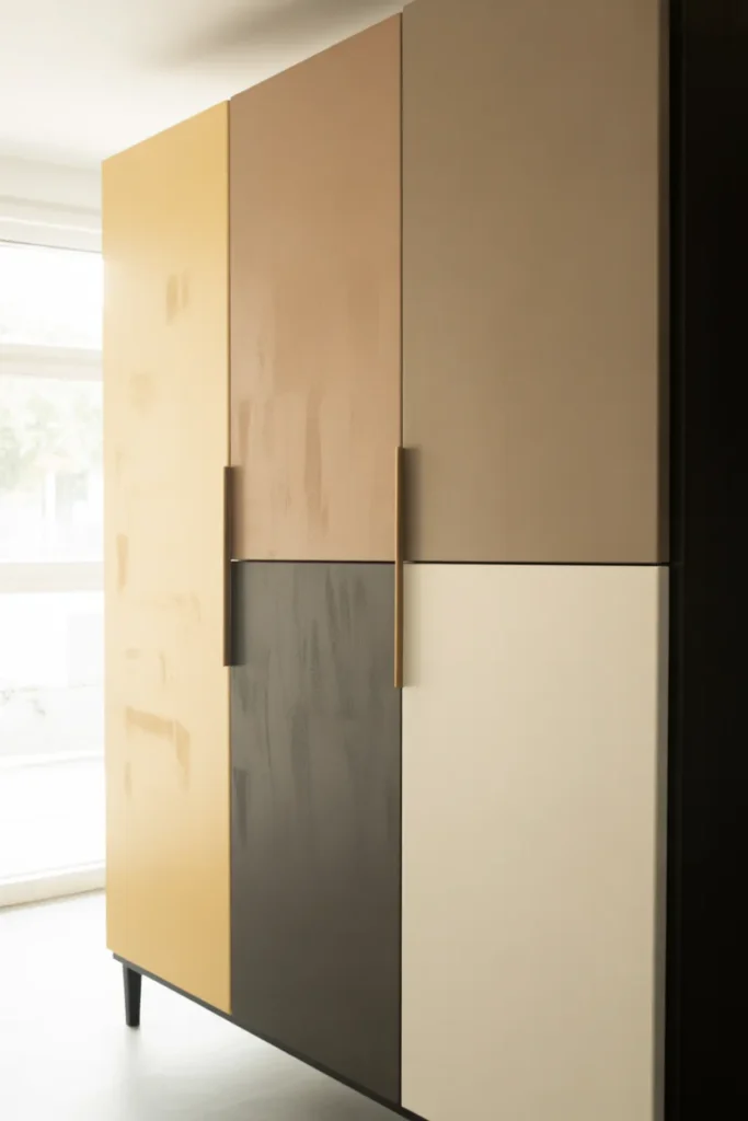 Colour-Blocked Wardrobe Designs - Wardrobe Design Ideas