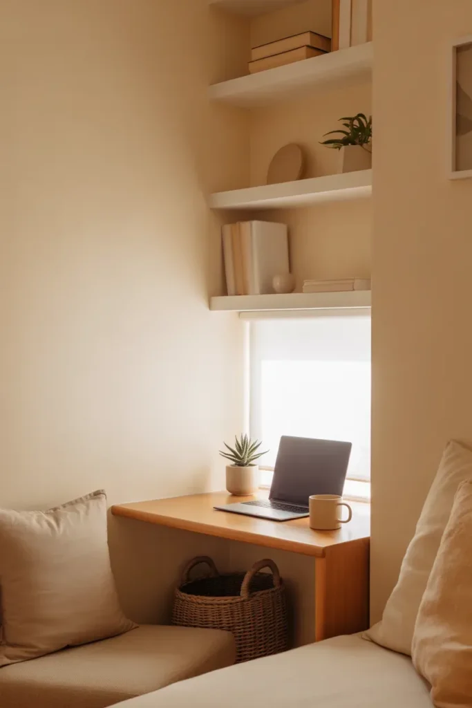 Corner Office Layout - Cozy Home Office Ideas