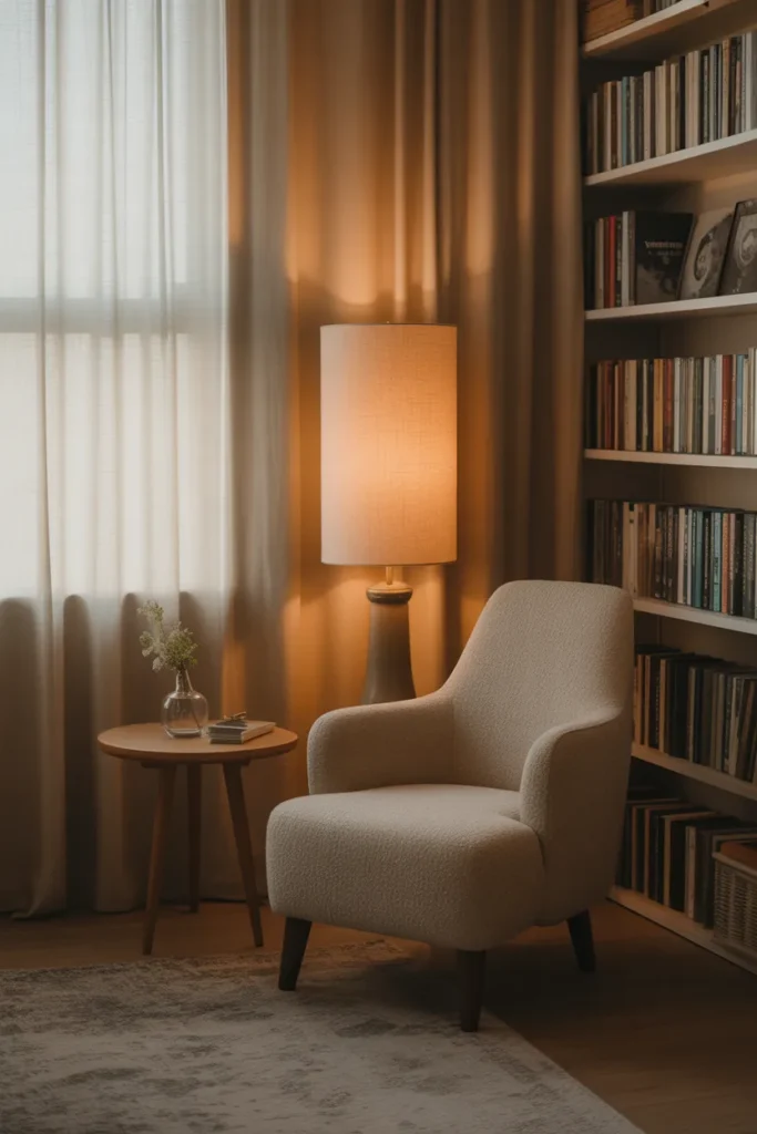 Cozy Corner Chair Setup