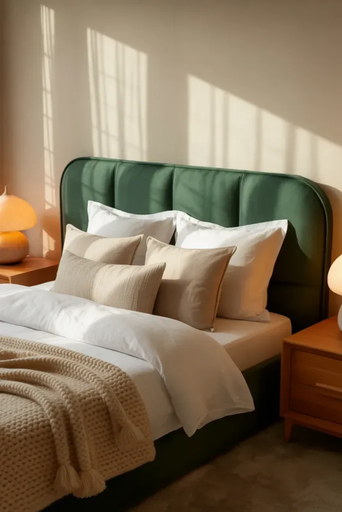 Deep Green Bed Frame for Strength and Style