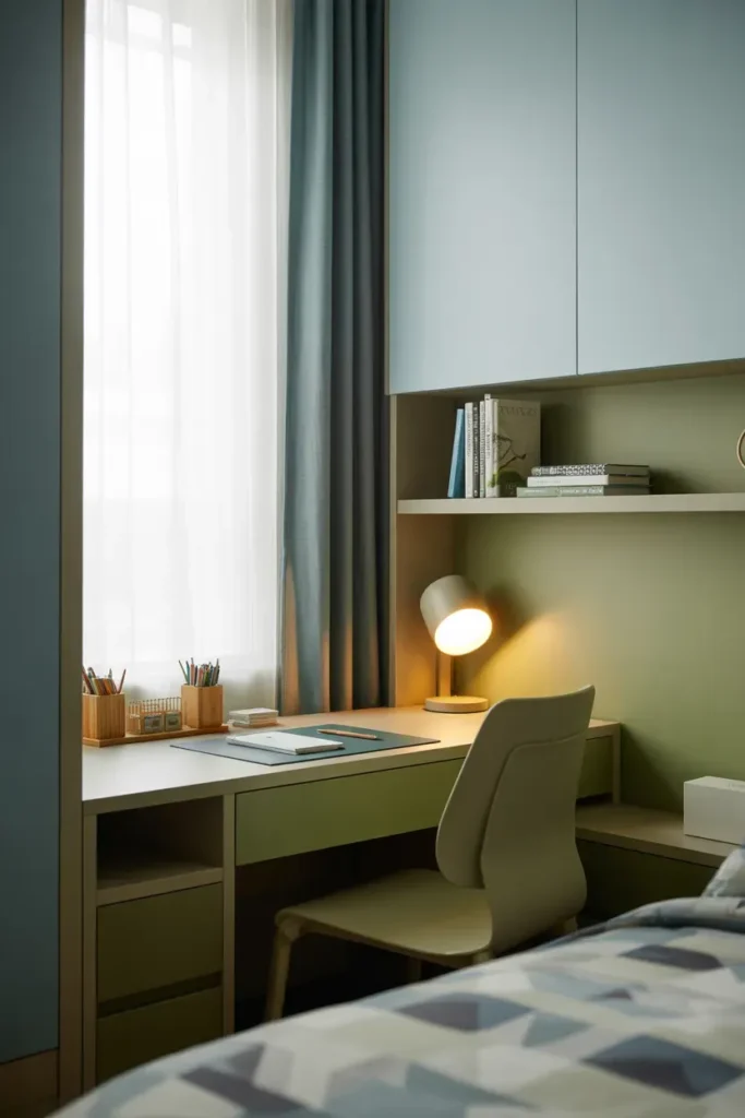 Desk-Focused Study Corner