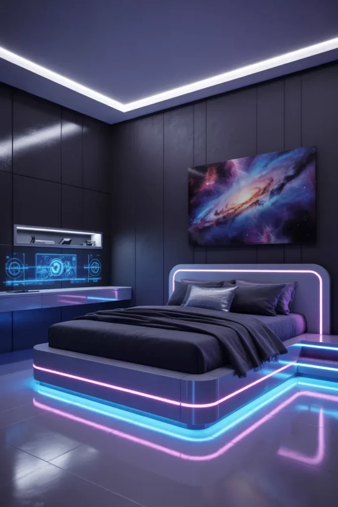 Futuristic Sci-Fi Bedroom