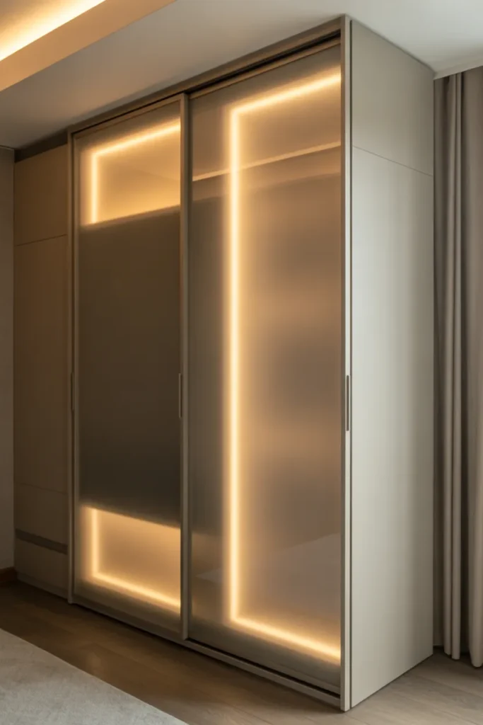 Glass Panel Wardrobe Doors