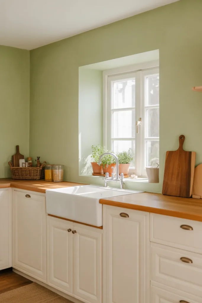 Green Kitchen Walls for Easy Refresh - Green Kitchen Ideas