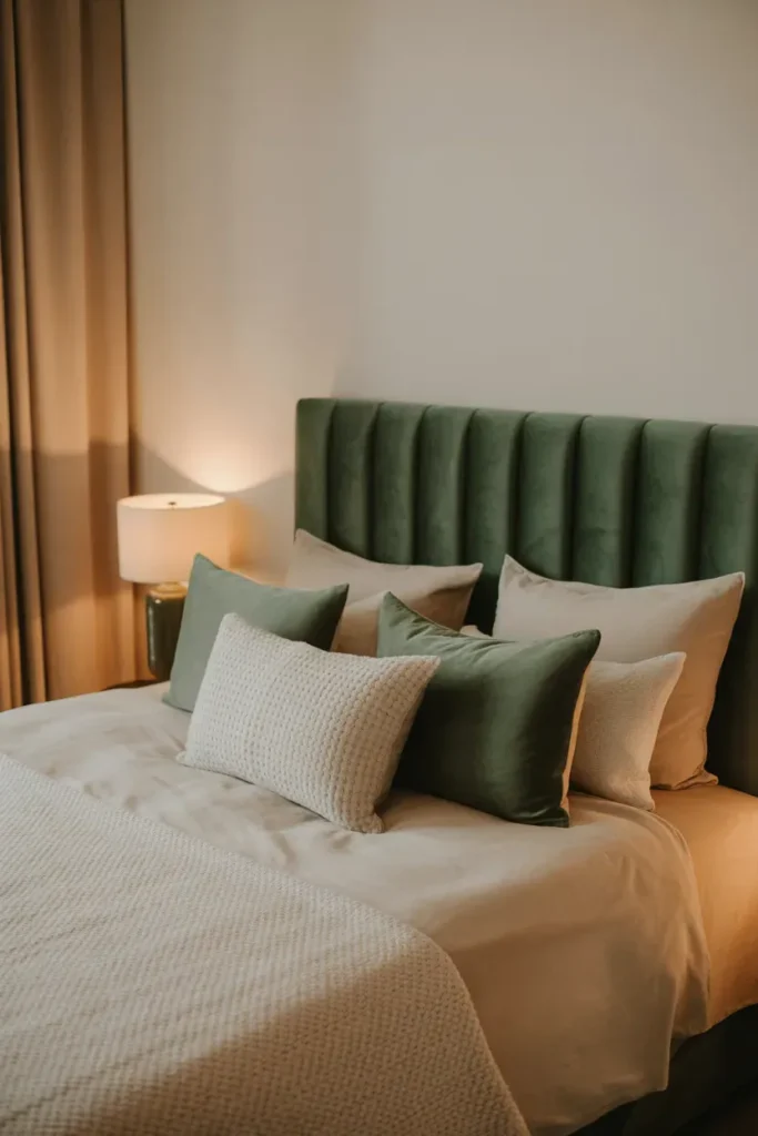 Green Velvet Textures for Warmth