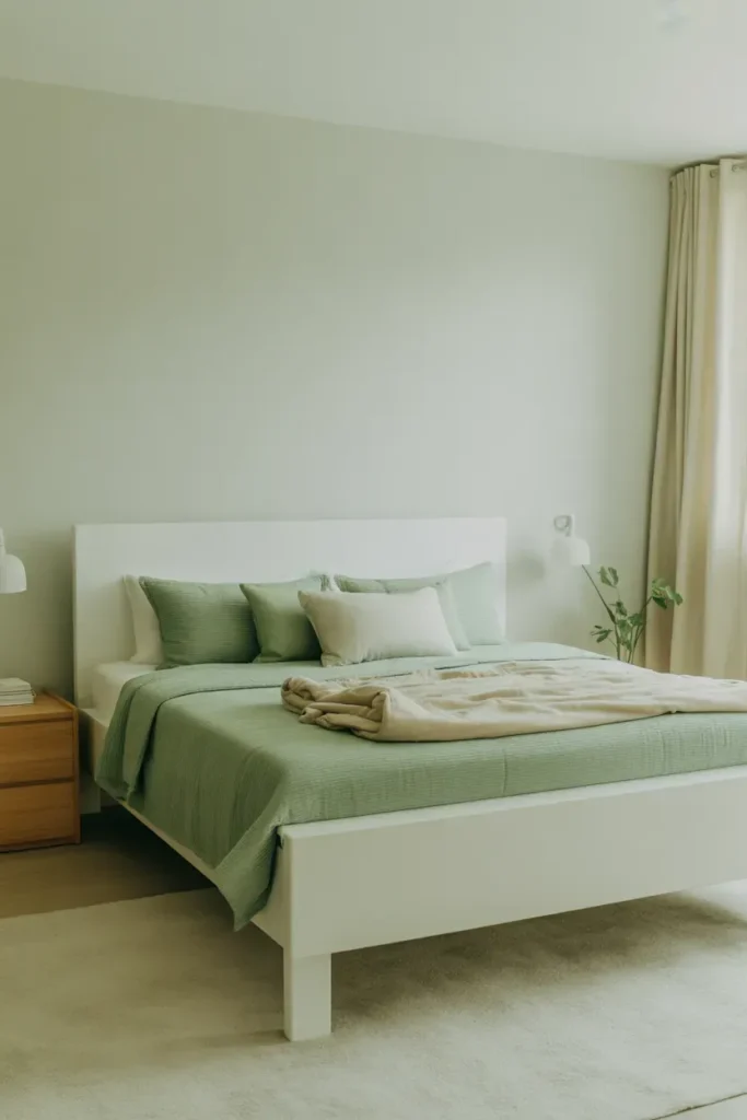 Green and White Minimalist Style