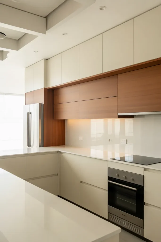 Handleless Cabinets for a Sleek Look