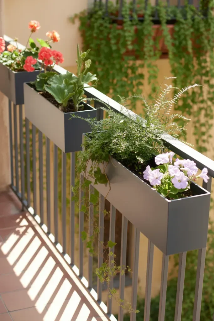 Install Simple Railing Planters